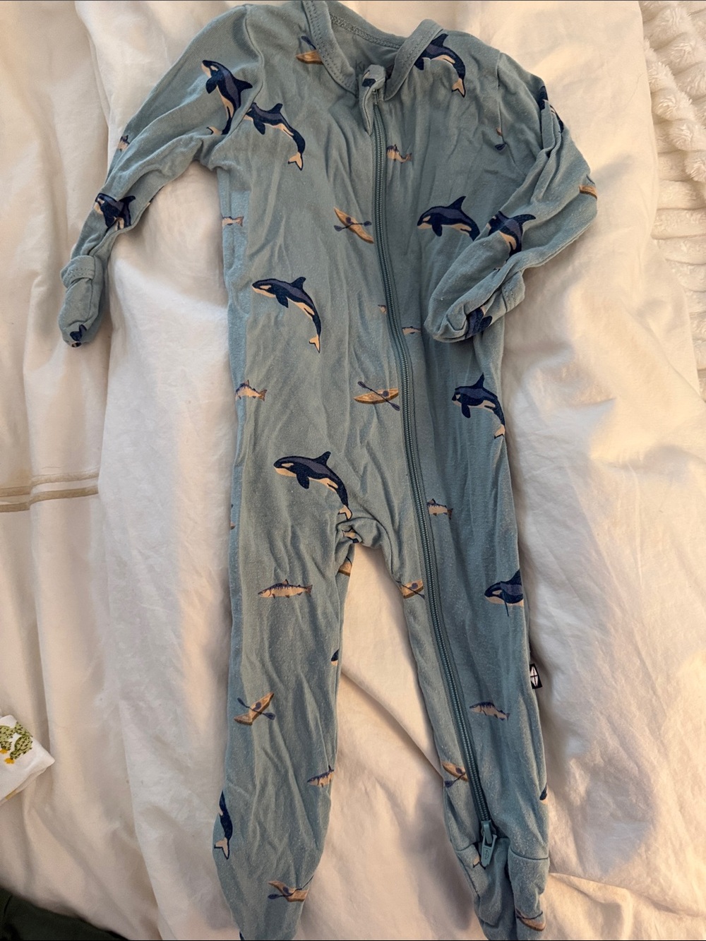 Kyte Baby Dolphin Zip Footie